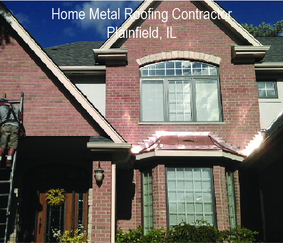 Home Metal Roofing Company recently finished this home in Plainfield, IL