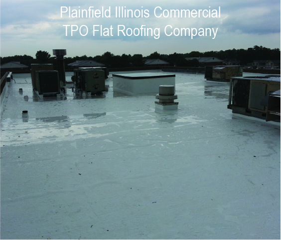 Plainfield Illinois Commercial TPO Flat Roofing Company